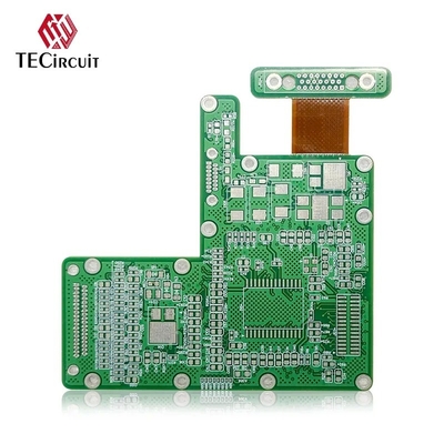 شراء مواد FR4 PI PCB المرنة الصلبة لوحة الدوائر المطبوعة الغمر الذهب 2u التصنيع عبر الإنترنت