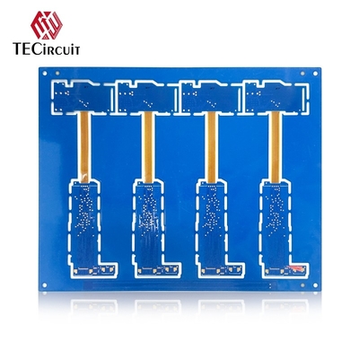 شراء 1.2mm سمك 4 طبقة صلبة مرنة PCB لوحة الدوائر المطبوعة الغمر الذهب 2U