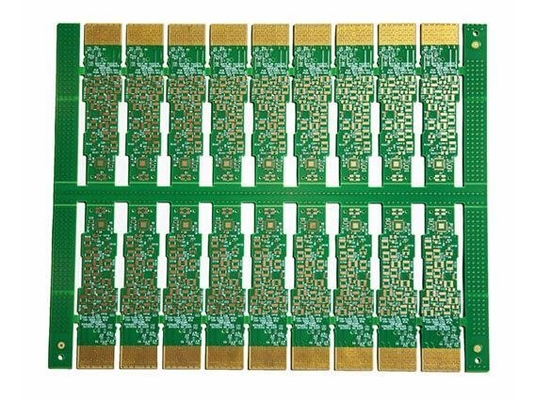 لوحة الدوائر المطبوعة متعددة الطبقات الصلبة الذهبية الاصبع PCB للوحدة الذاكرة