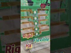2 طبقة لوحات الدوائر المرنة الصلبة الذهبية 0.15mm سمك PCB المرن الصلب